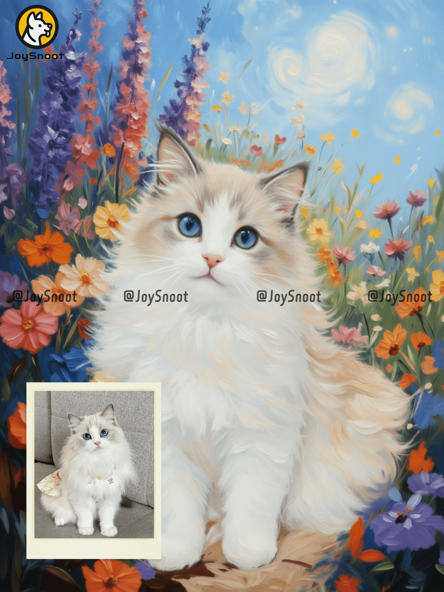 Van Gogh's Path among Flowers - JoySnoot